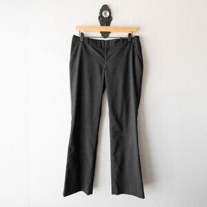 Banana Republic Gray Trouser Pants 6P Martin Fit Petite Dress Work Slacks